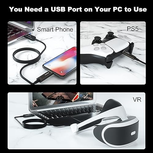 Miniatura 2 de Cable de fibra óptica USB A a USB C de 32.8 ft33 pies, cable USB 3.1 de 10 Gbps Gen2 de transmisión de larga distancia delgado, cable USB de ultra