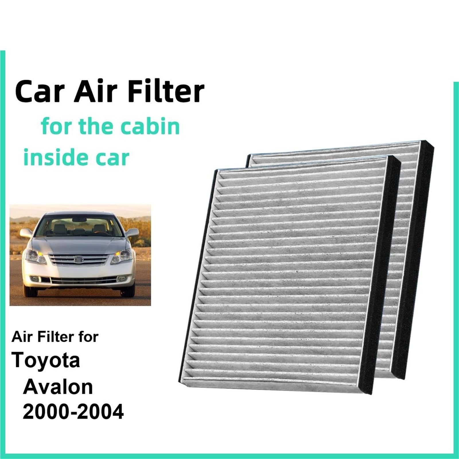 Filtro Abitacolo ai Carboni Attivi Filtro aria attivo al carbone attivo per abitacolo adatto per Toyota Avalon 2000-2004 CF10132 87139-06030 87139-32010 87139-YZZ05(5pcs)