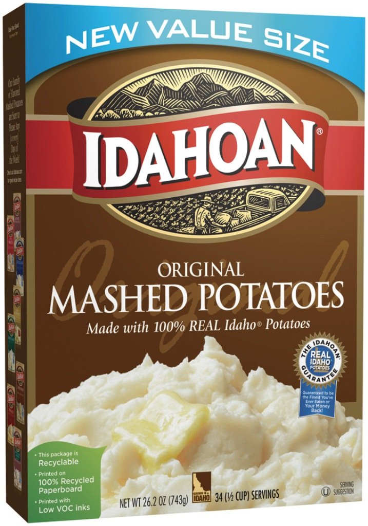 Idahoan Original Mashed Potatoes, 26.2 Ounce (Pack of 8)