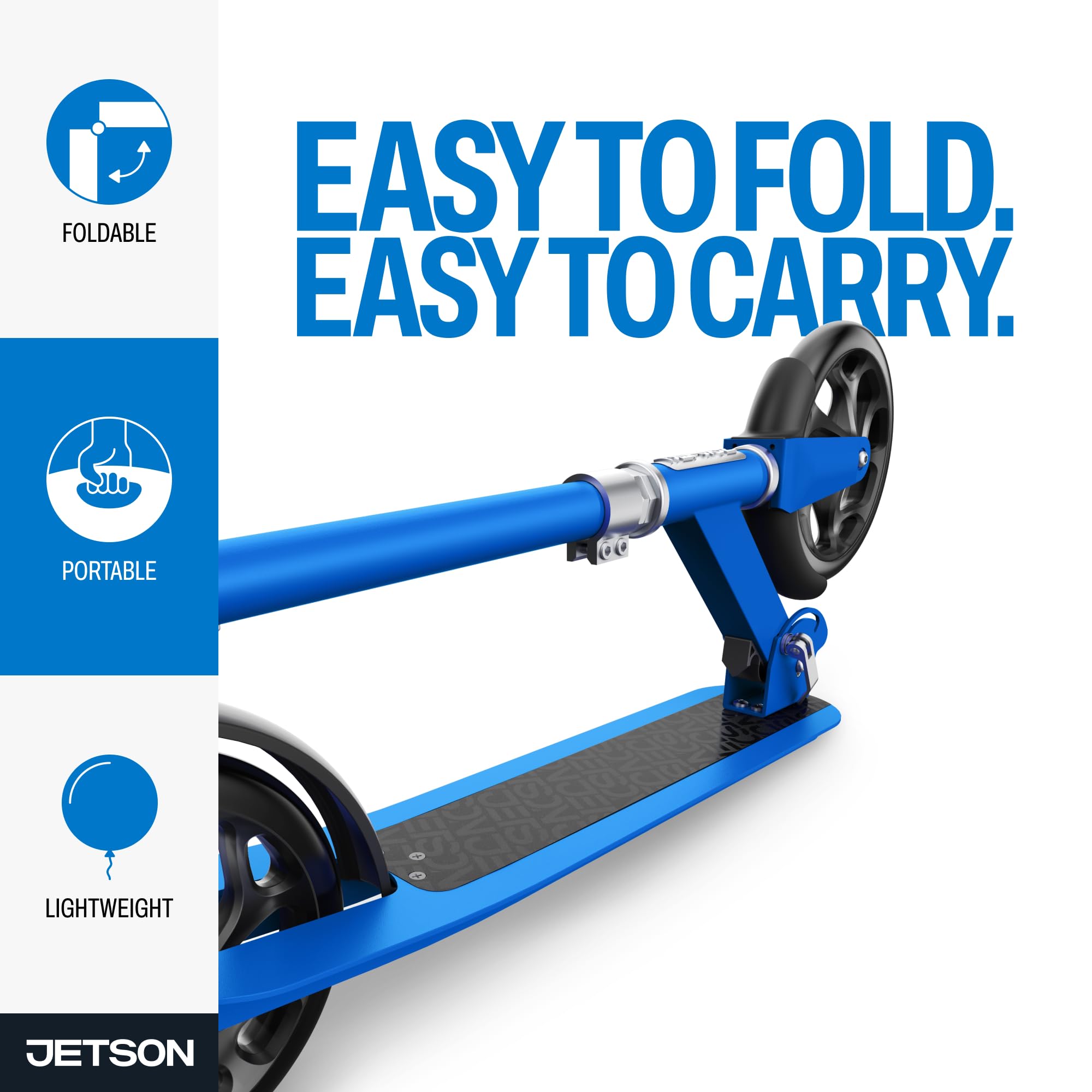 Amazon.com : Jetson Hex 2-Wheel Kick Scooter, Sturdy Wide Deck