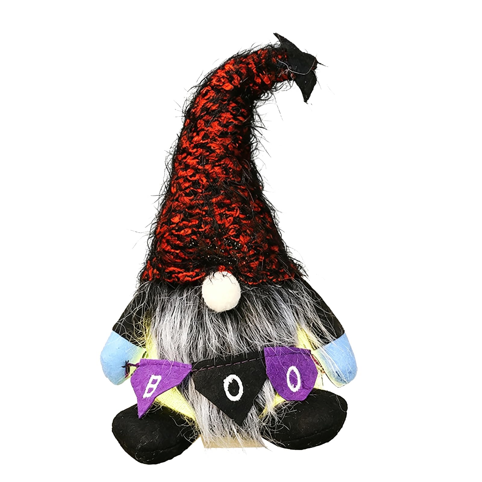 ZhzeYun Halloween Gnome Decoration, Spooky Plush Swedish Tomte Figurine