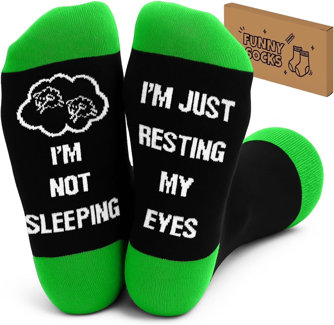 Funny Birthday Gifts for Men Dad Father Husband Grandpa from Daughter,Novelty Socks White Elephant Gag Gift for Adult