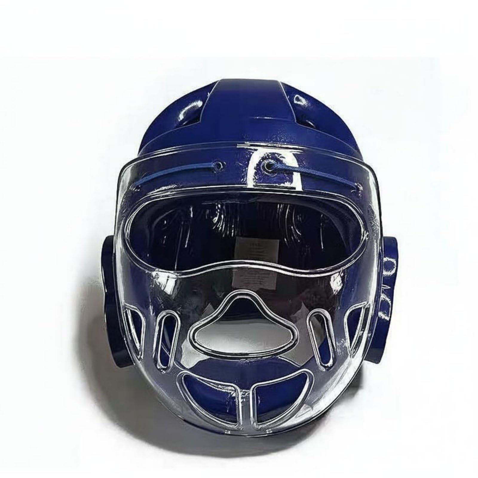 Casco Karate Guancia Visiera Schiuma Mento NBR PU Cinturino Regolabile Ventilazione Adatto Ad Allenamenti Bambini Adulti