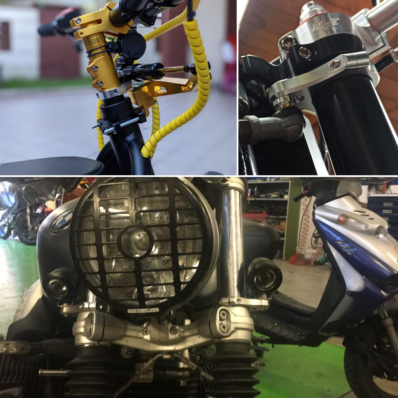 Amazon.com: 47mm Clip on Fork For Steering Damper Motorcycle CNC