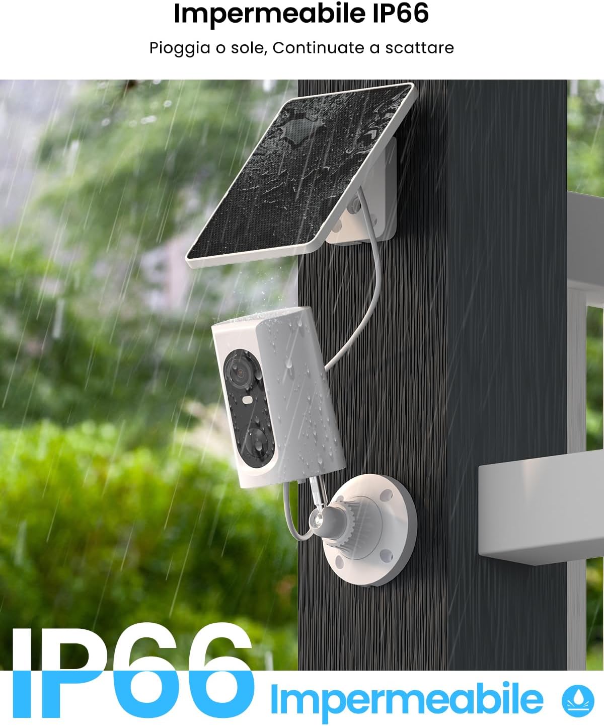 IP66 waterproof camera in rain