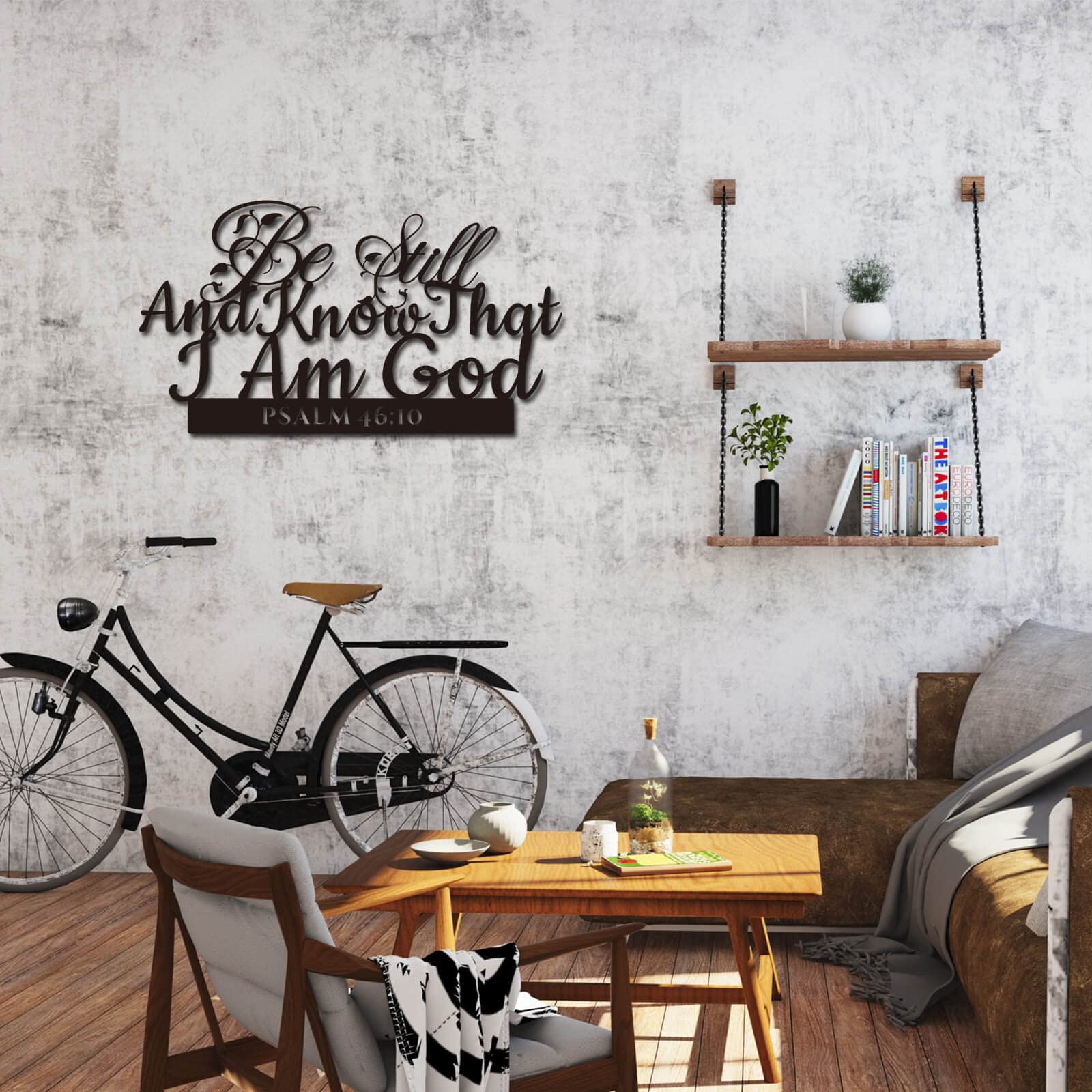 Amazon.com: Psalm 46:10 Inspirational Scripture Metal Wall Sign