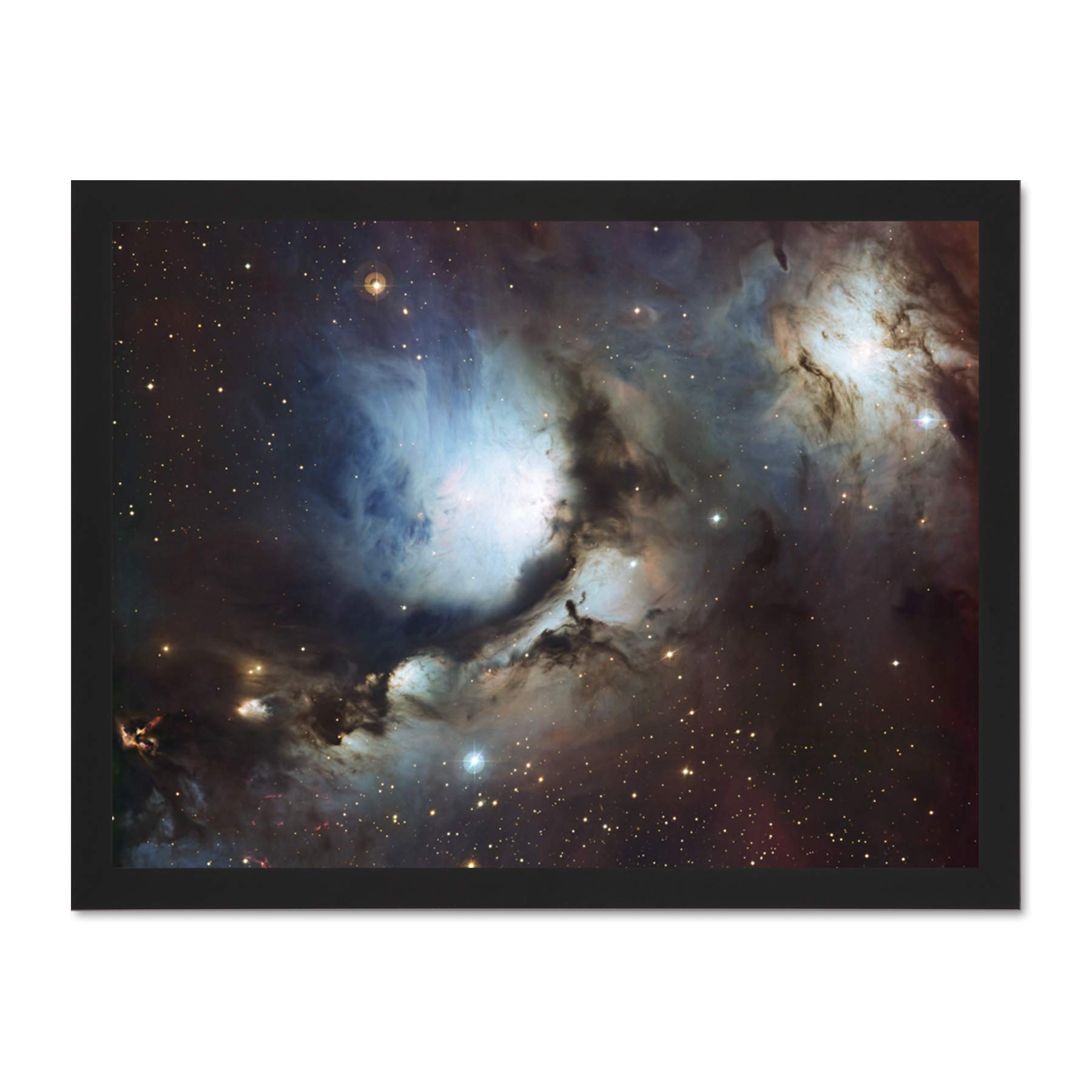 Wee Blue Coo Space Telescope Stars Orion Nebula Messier Hubble Large Framed Art Print Poster Wall Decor 18x24 inch