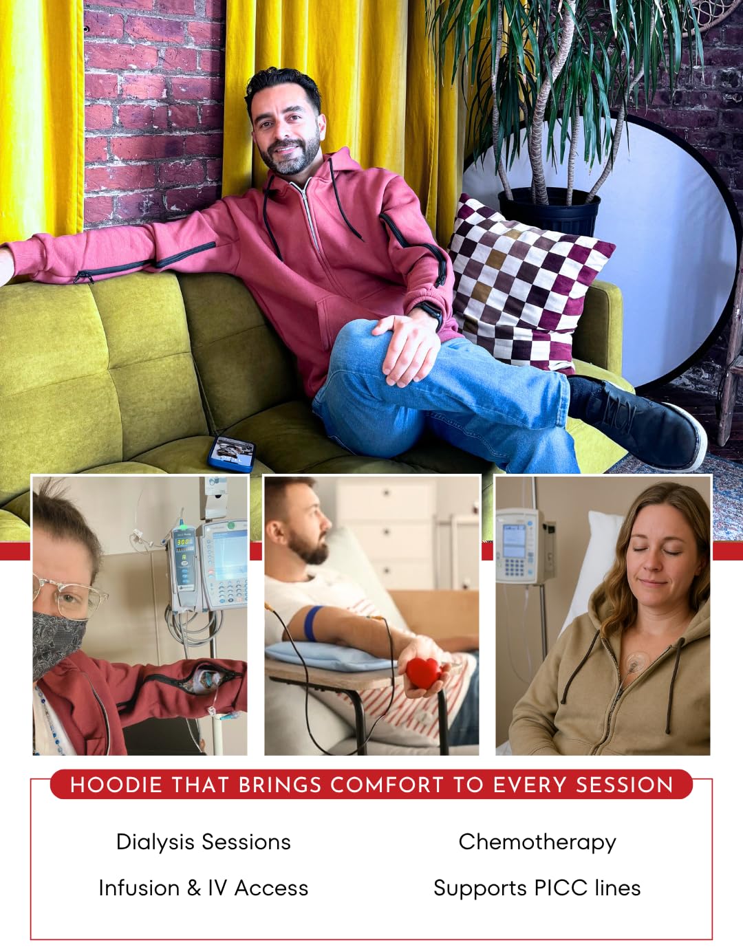 Inspired Comforts Herren Hoodie