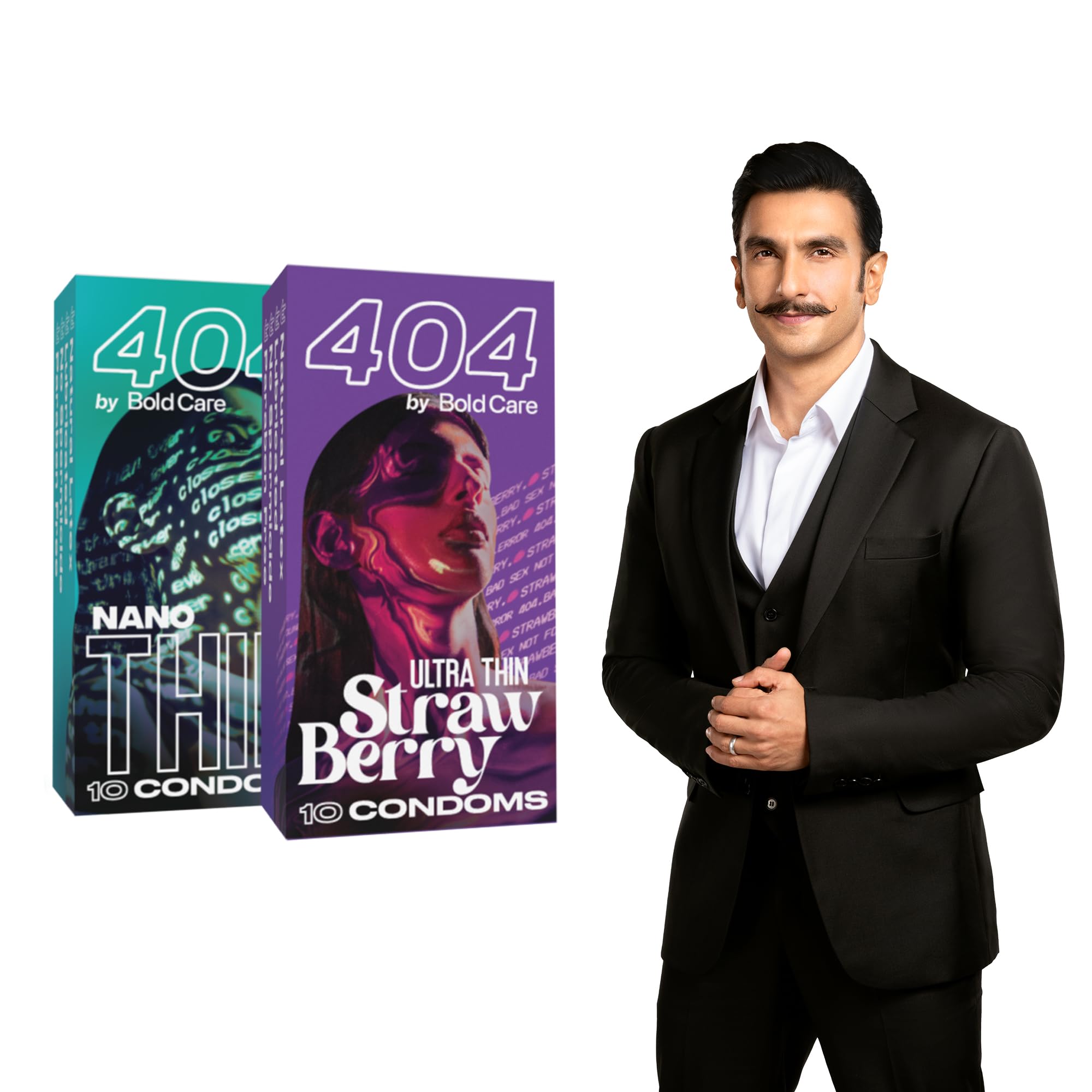 404 by Bold Care Super Ultra Thin Strawberry Flavored Condoms For Men (Strawberry + NTC)-image-18