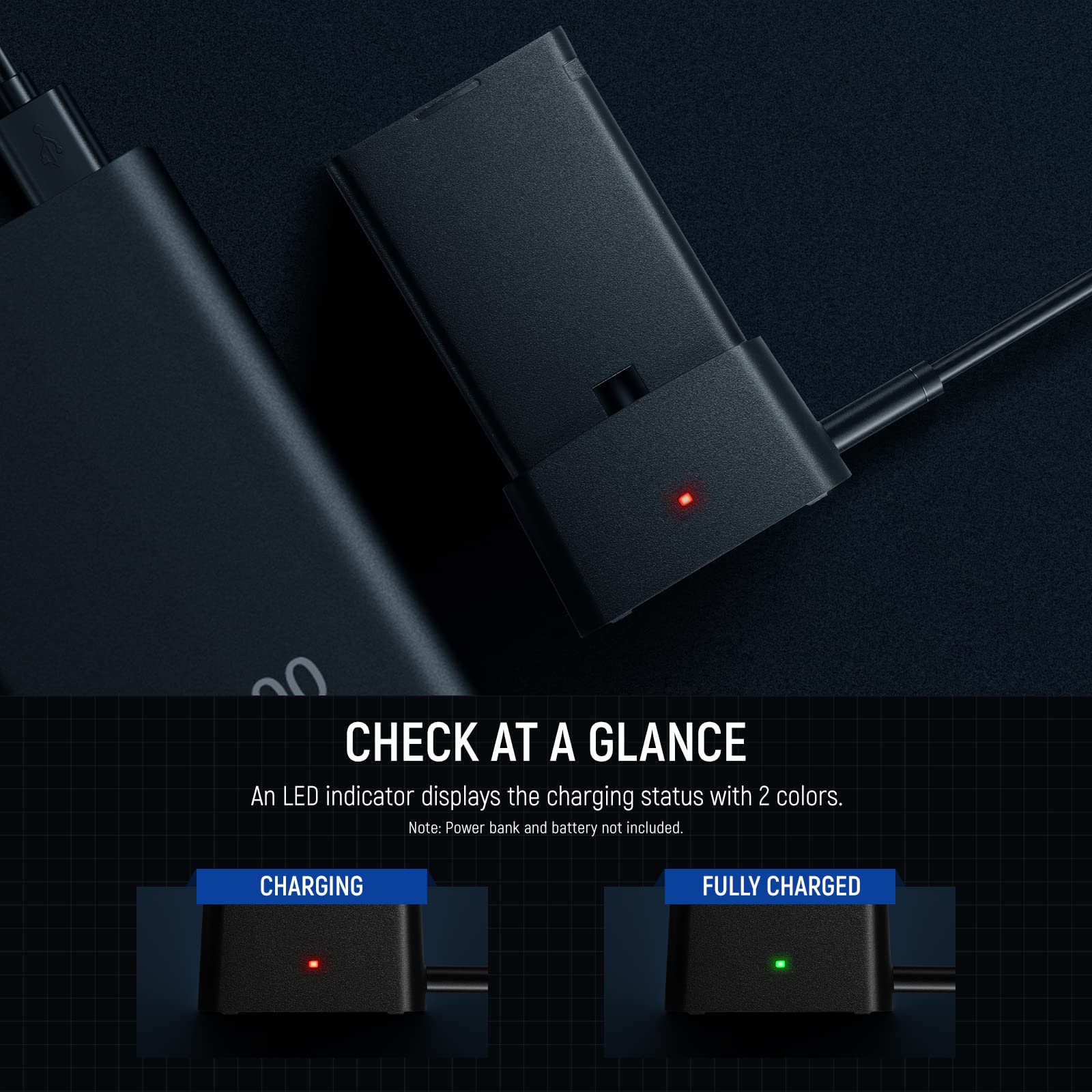 NEEWER USB Akku Ladegerät für Z1 Speedlite 7.4V/2600mAh Li ion Akku, DC 5V Eingang/DC 8,4V Ausgang USB Typ C Ladegerät mit Ladekabel für NEEWER Z1-C, Z1-S, Z1-N TTL Round Head Speedlite Flash