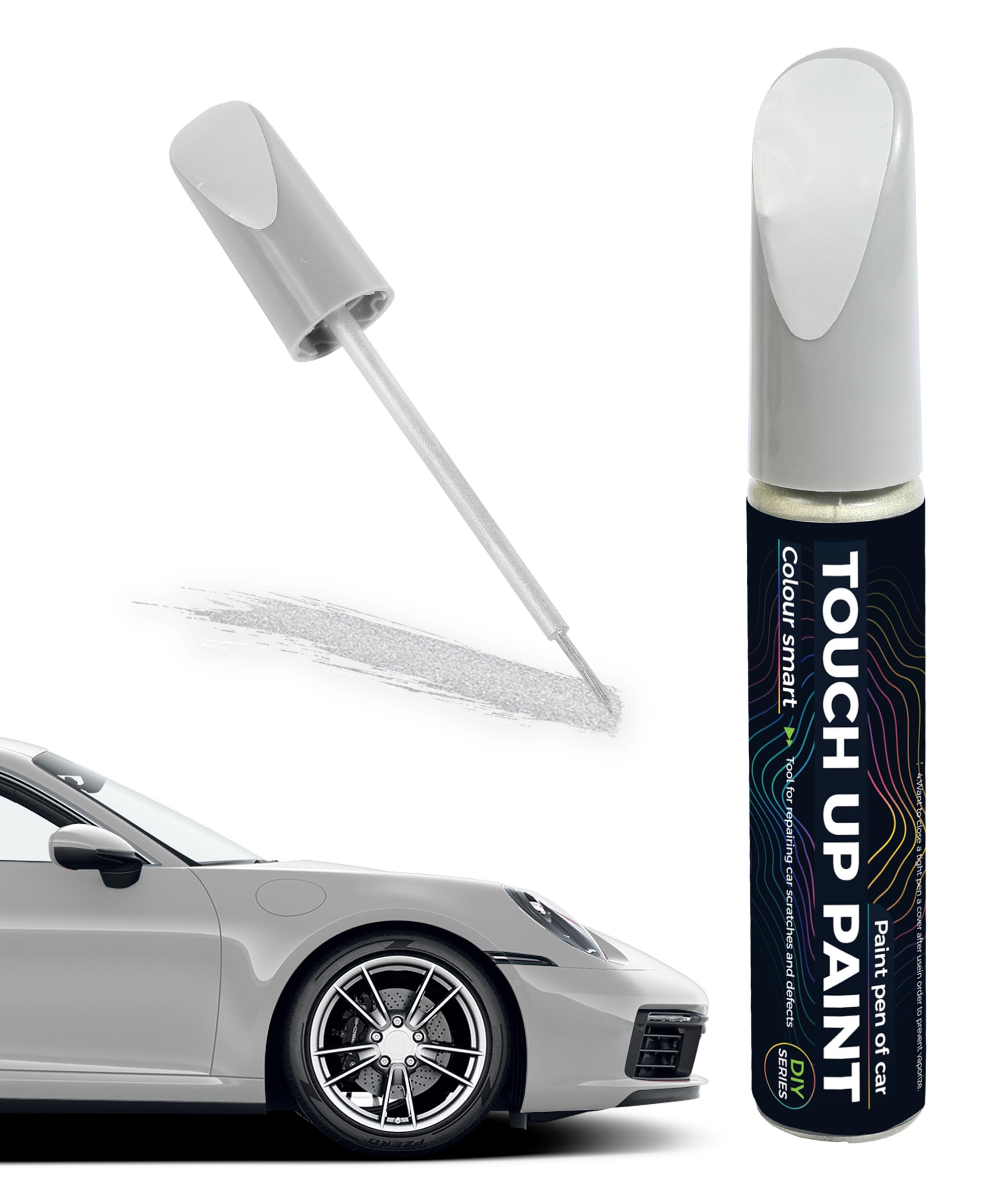 ESEWALAS Paint Pen,Car Accessories Touch Up Paint Pen,Car Scratch Remover Pen,Car Paint Pen,Car Touch Up Paint Pen,Touch Up Paint for Cars,Suitable for All Types of Car Scratches (Silver)