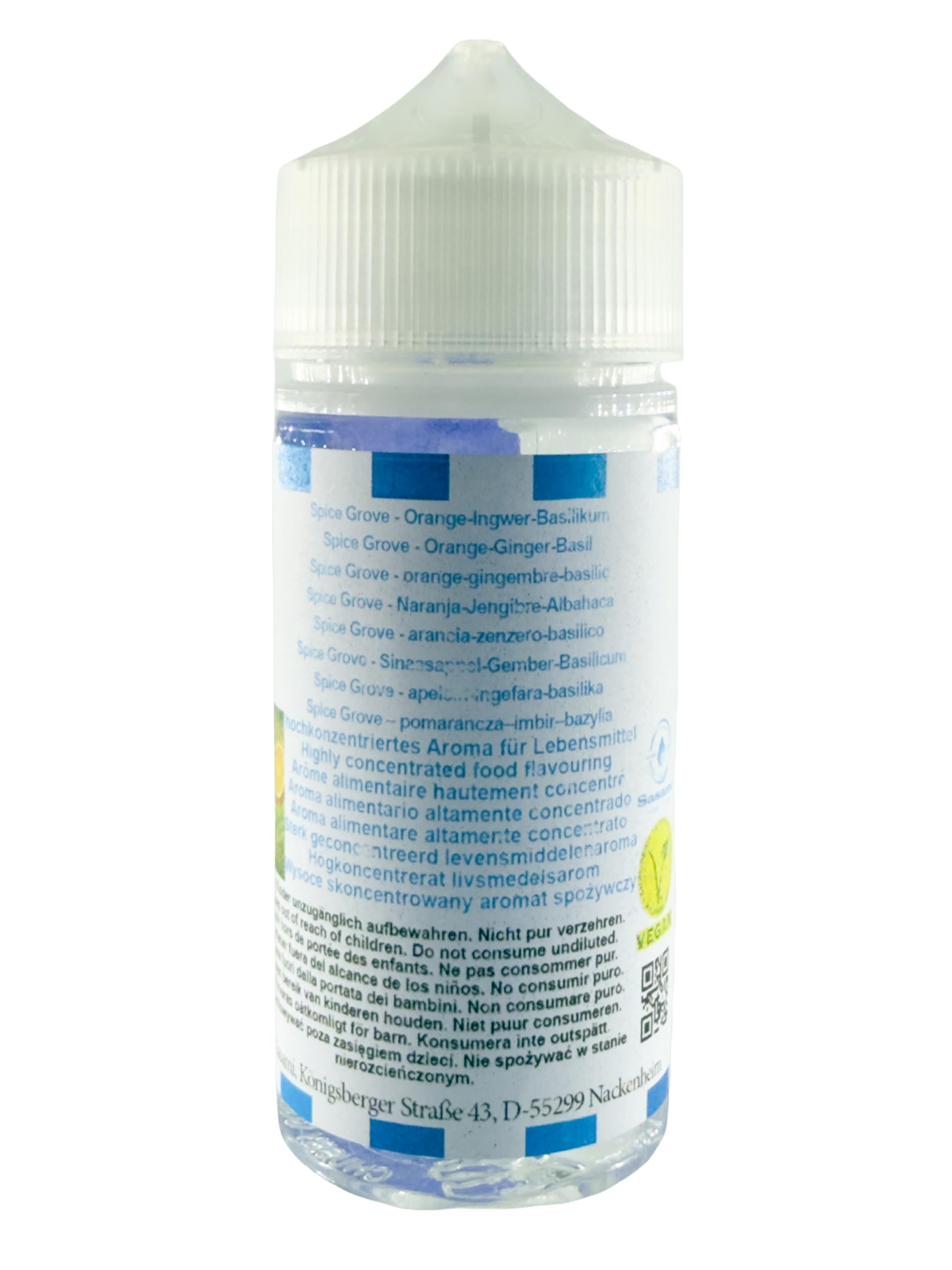 Spice Grove – pomarańcza–imbir–bazylia aromat koncentrat – Wegański – Sasami – 100ml