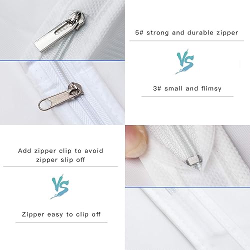 Miniatura 2 de Ruibo Bolsas de ropa colgantes para almacenamiento, cubierta de ropa transparente, vestido, bolsas de traje con cremallera completa para