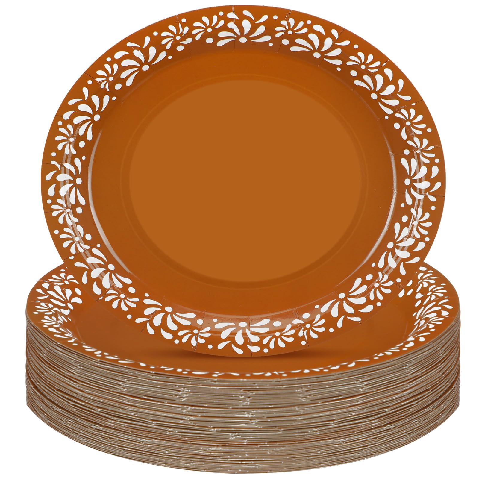 Yungyan 50 Pcs Cielito Lindo Plates Platos De Barro Mexicanos Paper Plates Baby Shower Cielito Lindo Party Supplies 12 Inch Mexican Plate Terracotta Clay Pottery Cinco De Mayo Wedding Party Decoration 50 12 Inch