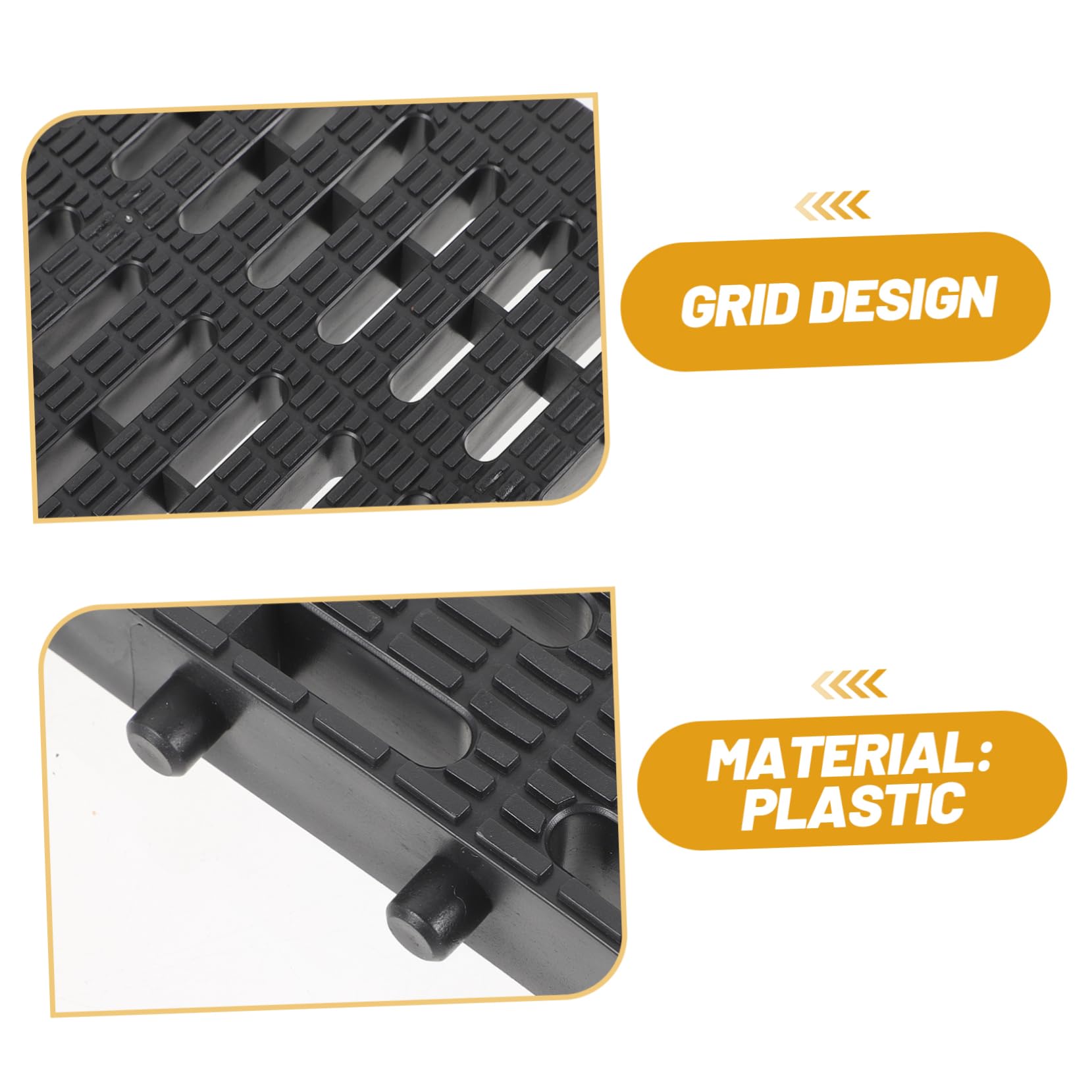 DOITOOL Rejilla De Drenaje De Plástico para Jardín Y Cocina Cubierta De Alcantarilla con Alta Capacidad De Carga Y Fácil Limpieza Ideal para Garajes Patios Y Áreas Exteriores 7.87X7.87X0.87