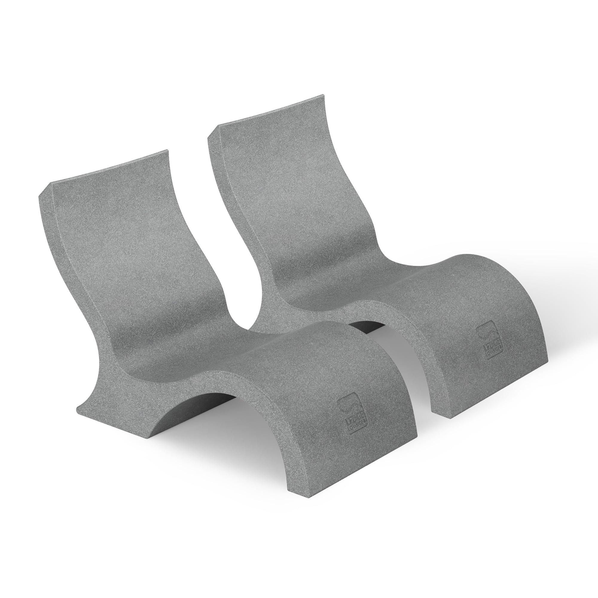 Ledge Lounger Signature Lowback Pool Lounge Chairs Set of 2