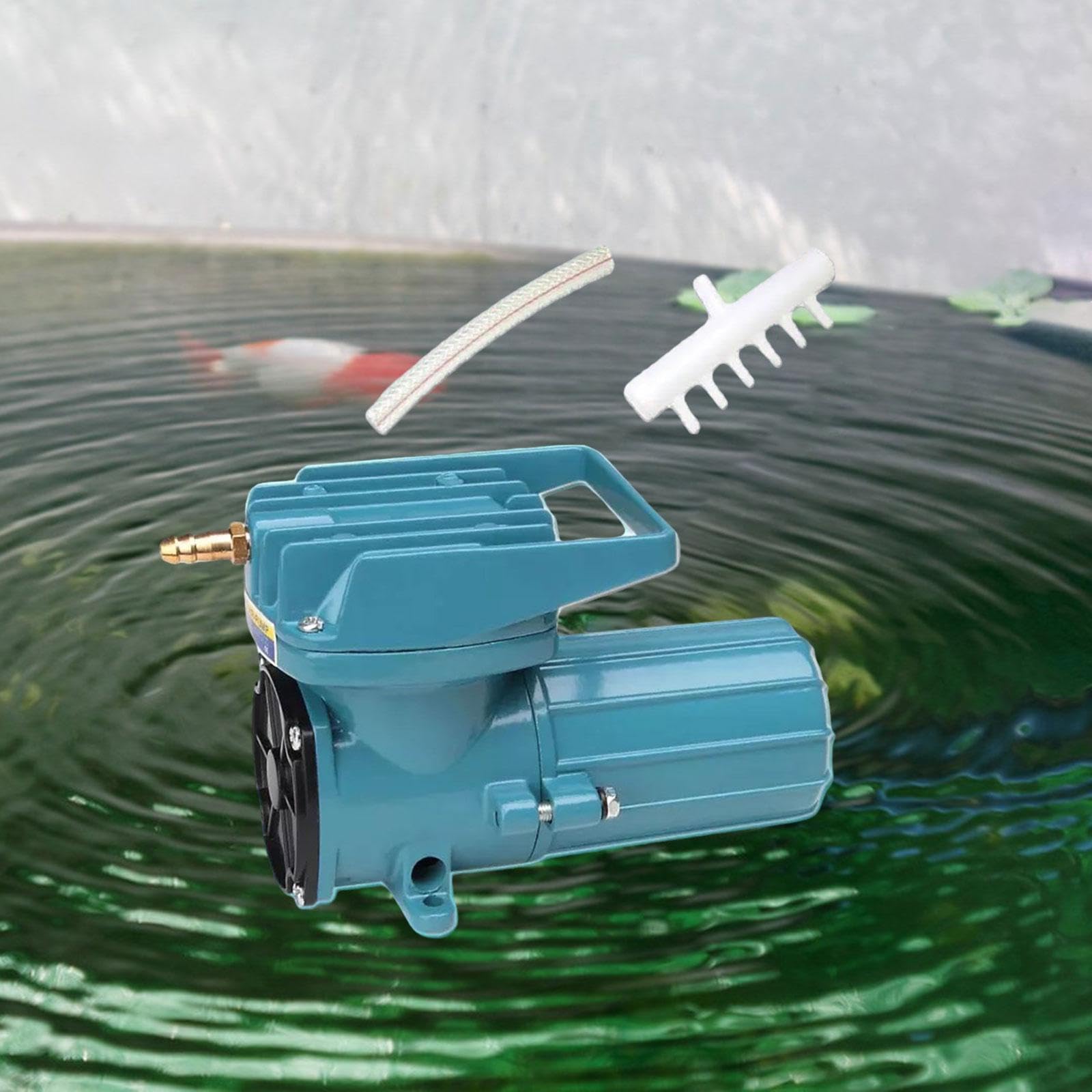 Bomba de Aire para Acuario DC 12V, Bomba de Aire para Tanque de Peces, Bomba de Aire Portátil Multiusos para Estanques, para Uso Comercial, Fuente de, 12V 18W, 165x76x99mm