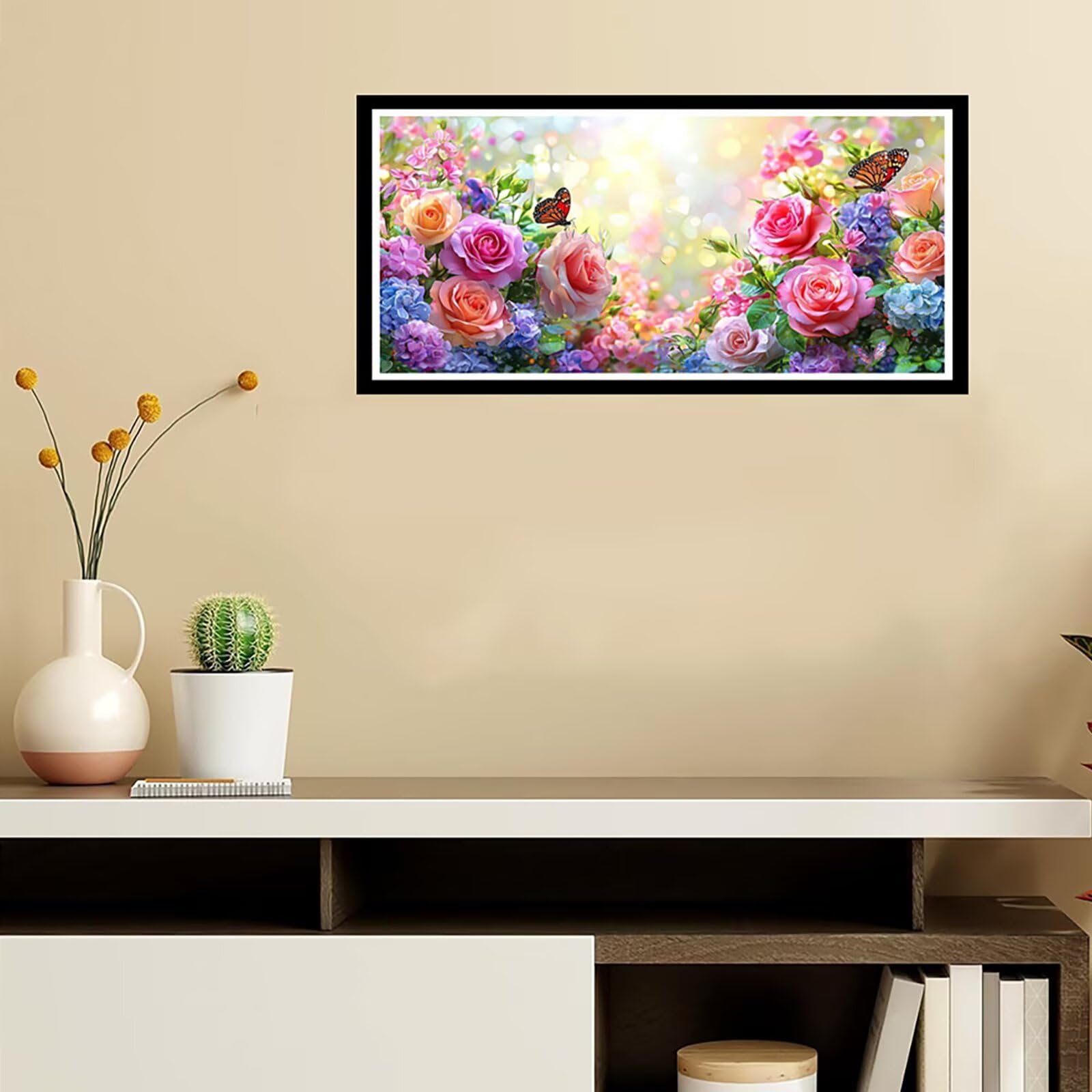 Diamentowa sztuka róża diamentowe zestawy do malowania dla dorosłych motyl 1 duża 100 x 200 cm sztuka i rzemiosło dla dzieci początkujących DIY 5D pełne wiercenie kryształ klejnot sztuka haft