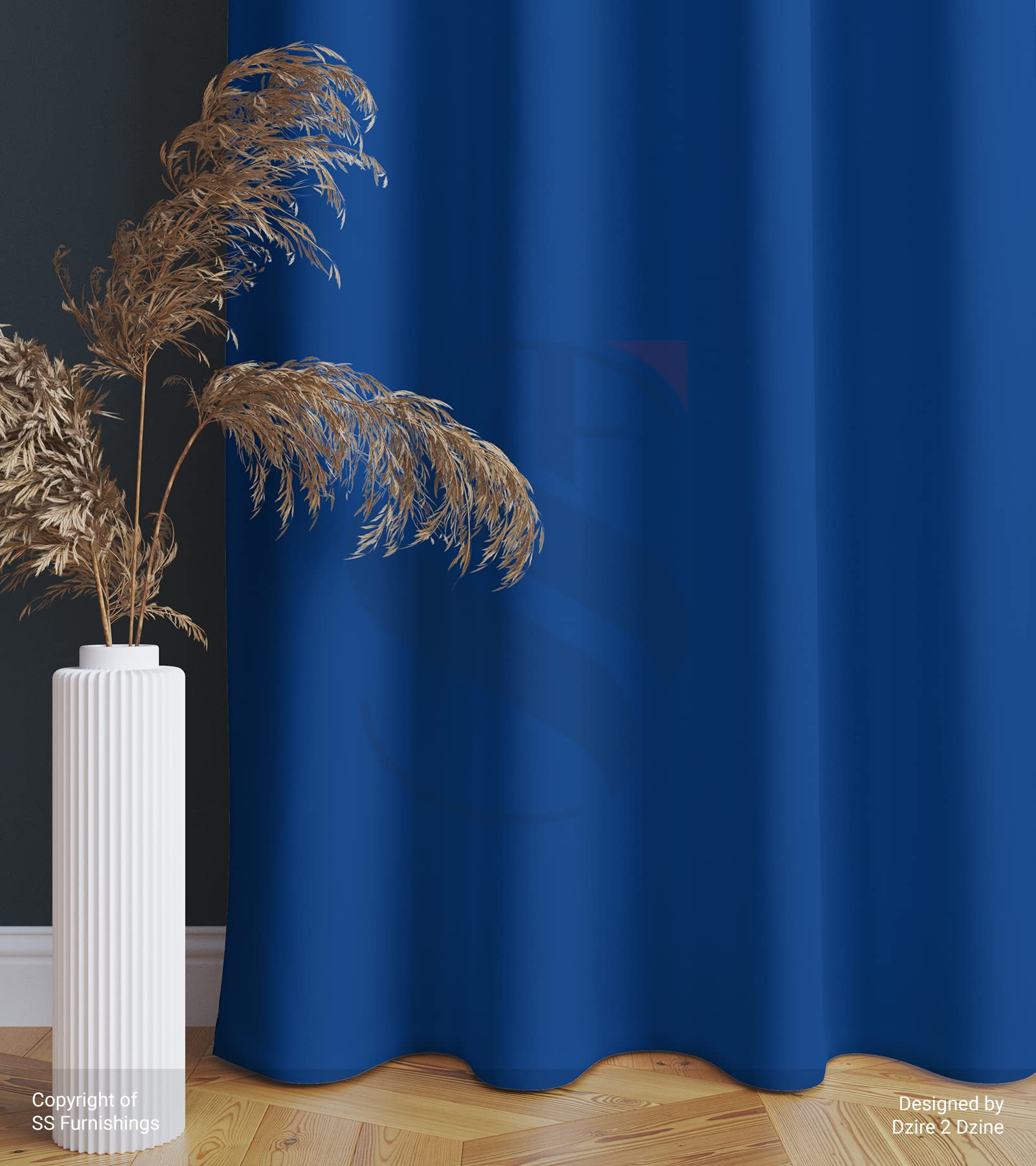 Shree Shyam Furnishings Dim Out is Room Darkening Noise Reducing Long Door Living Room Curtains Blackout Royal Blue Plain Solid Color - Set of 3 Piece, 9ft, Royal Blue (B08RXZJ944) Amazon Price History, Amazon Price Tracker