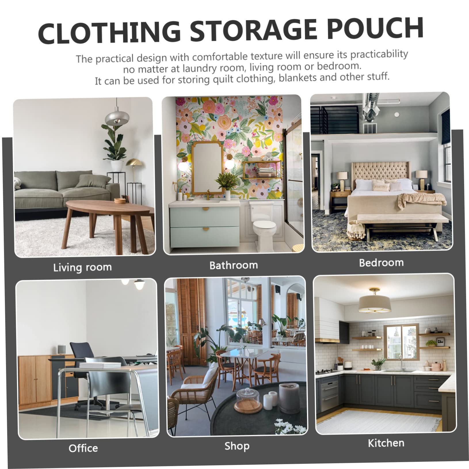 Bac De Rangement Portable Pliable Anti-Odeur,Rangement Jouets/Vêtements