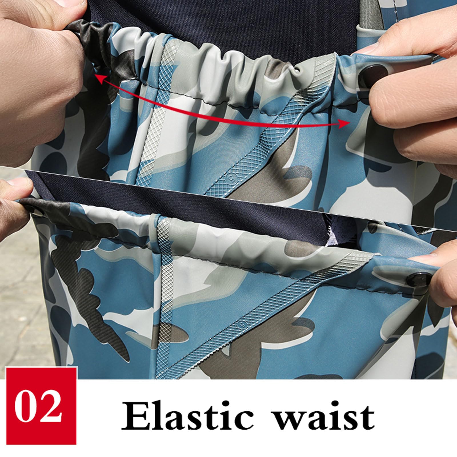 Waders de Poitrine de pêche,Waders de Poitrine de Chasse avec Bottes,Pêche Waders Cuissardes,Chasse Waders,Respirant,Bandoulière réglable,pour Les fermes,Les travaux de Construction
