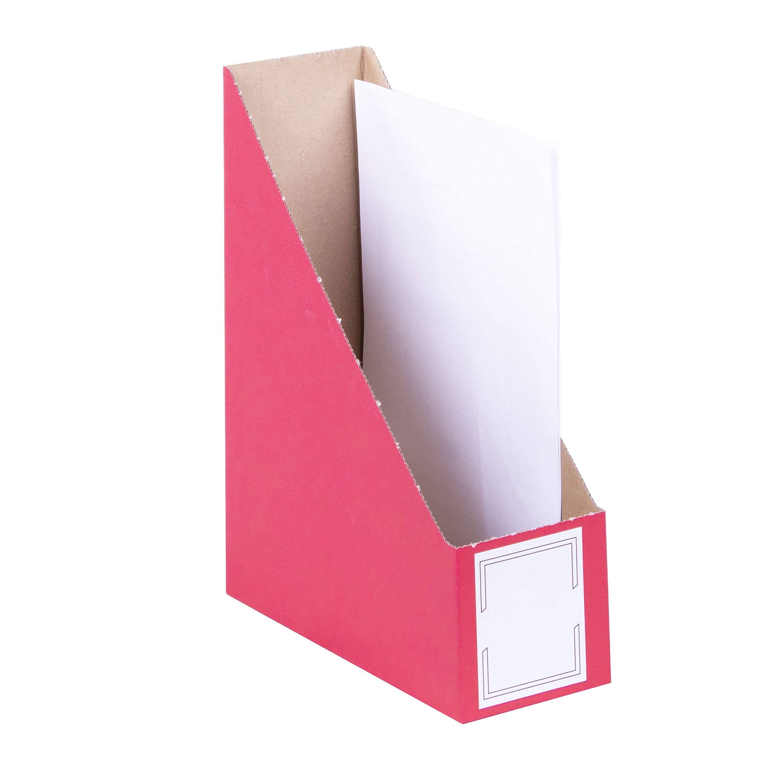 Archiv-Stehsammler Zeitschriftensammler Archivbox Rot Karton 257 x 97 x 317 mm Breit - 20 Stück