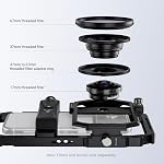 NEEWER Universal Phone Cage Video Stabilisateur Rig avec 17mm à 37mm & 67mm Accessoires pour adaptateur de filtre d'objectif compatibles avec iPhone Android Samsung pour l'enregistrement vidéo en streaming de la photographie, PA058
