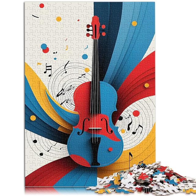 Foto 2 de 6 de Rompecabezas para Adultos de 2000 Piezas Arte Musical del violín Juguete Educativo de Aprendizaje decoración…