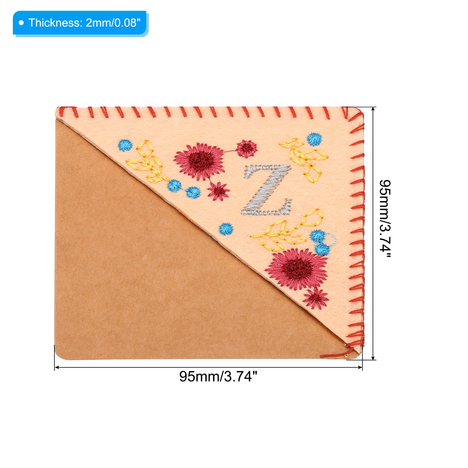 PATIKIL Personalized Embroidered Corner Bookmark - Image 2