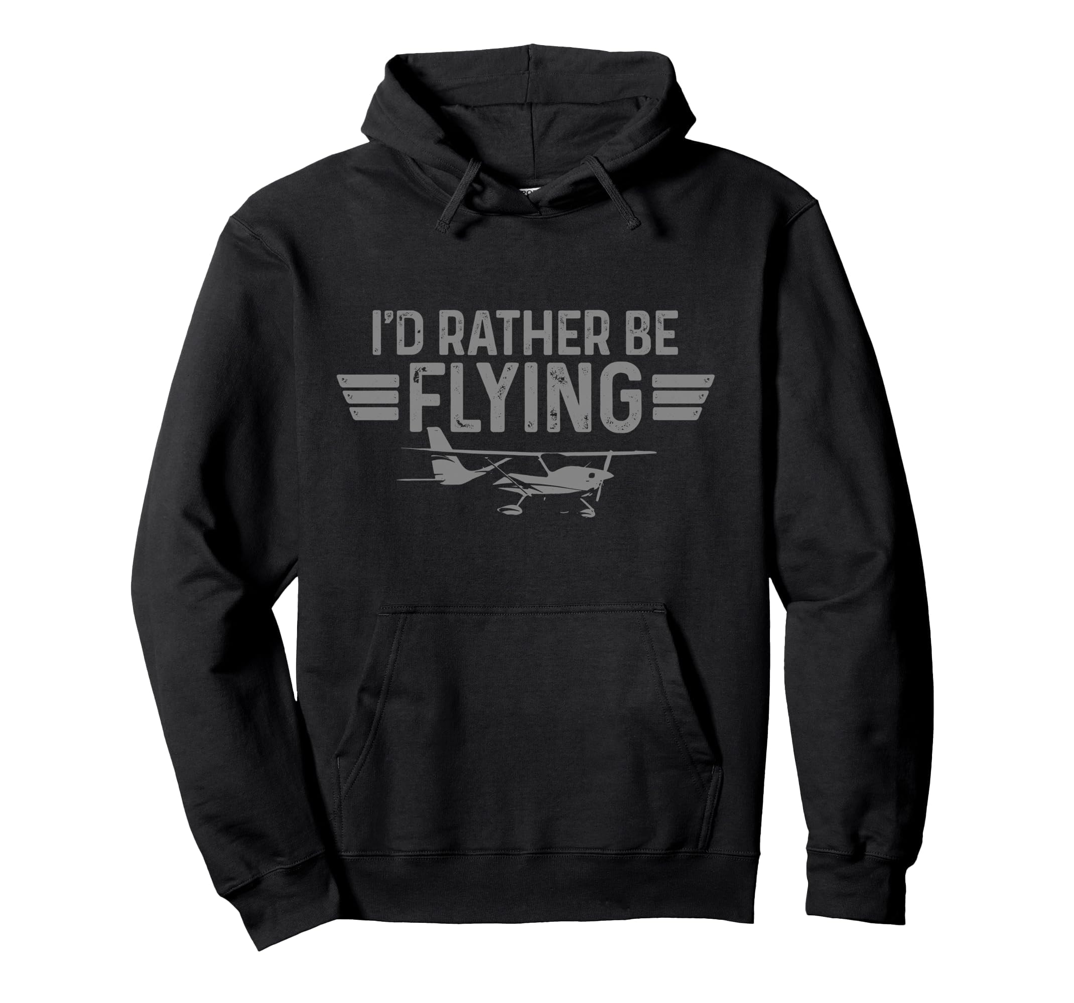 Airplane Pilot Aviation Funny Vintage Pullover Hoodie