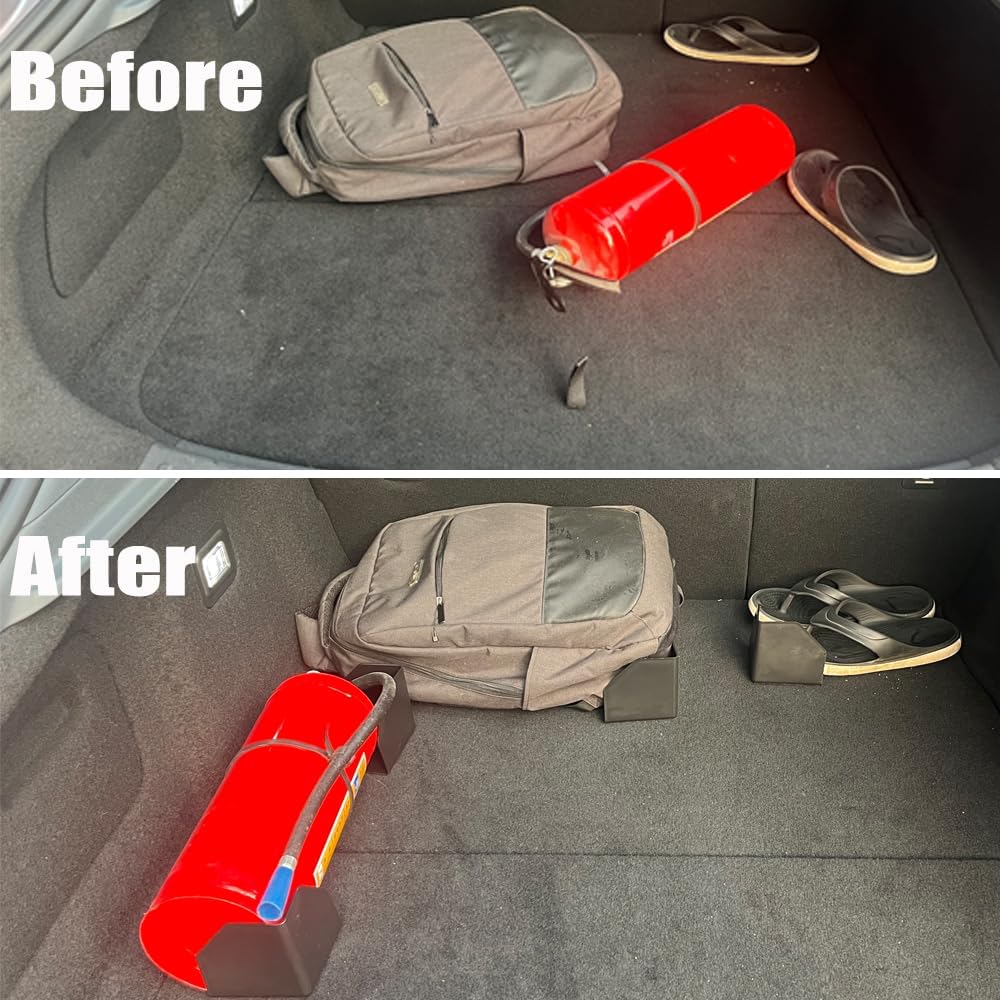 Fun&H Car Trunk Organizer Blocks, 4 pack of Multipurpose Car Storage Organizer Blocks, Trunk Divider with Large Size Non-slide Bottom, Available to Wool Carpet (4.7'')