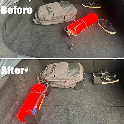 Miniatura 4 de Bloques organizadores de maletero de automóvil, paquete de 4 bloques organizadores de almacenamiento multiusos para automóvil, divisor de maletero