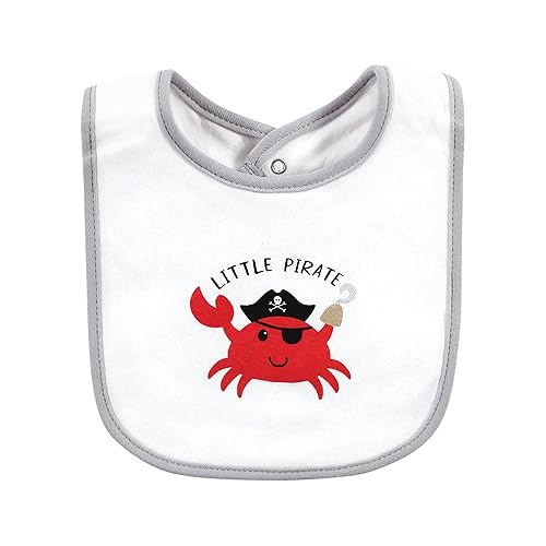 Miniatura 306 de Hudson Baby - Baberos unisex de algodón para bebés, Aviación, talla única