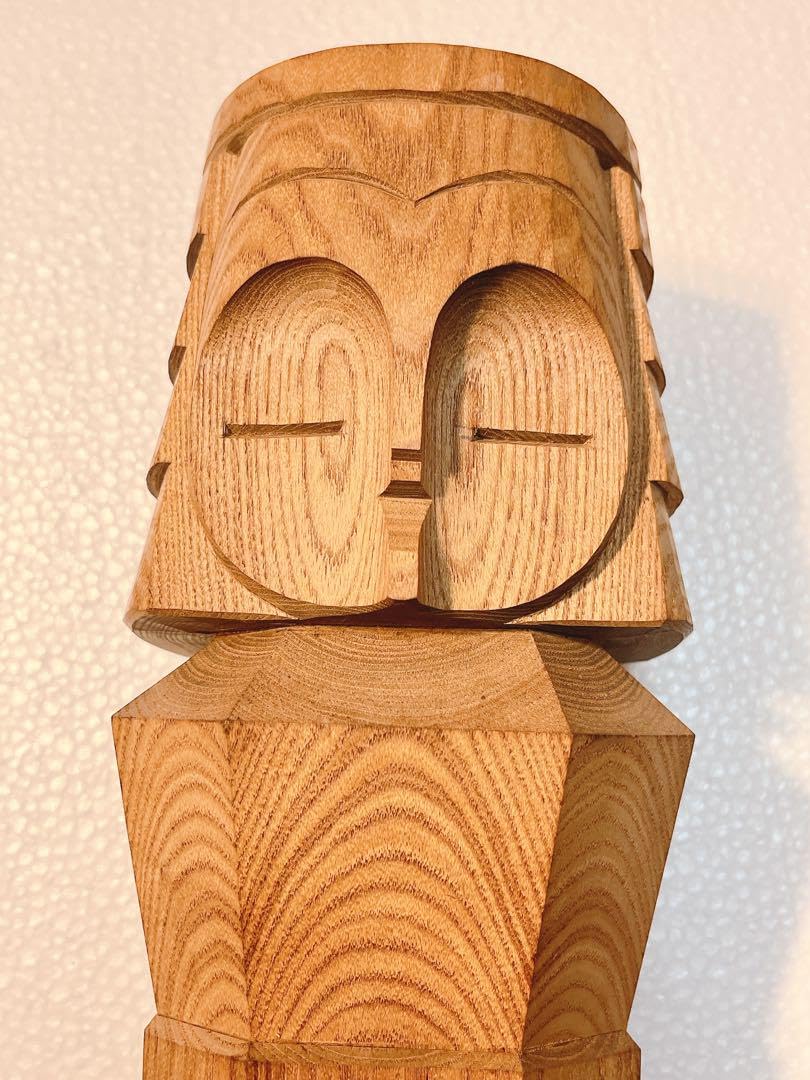 レトロ 北海道 特大 木彫り人形 鈴木作 アイヌ民俗 ニポポ 彫刻 置物 レトロ 北海道 特大 木彫り人形 鈴木作 アイヌ民俗 ニポポ 彫刻 置物