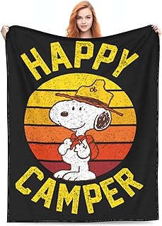 スヌーピー アニメ ブランケット フランネル ふわふわ 軽量 暖かい 四季適用 かわいい 子供用 保育園 冷房対策 D422a 60″x50″