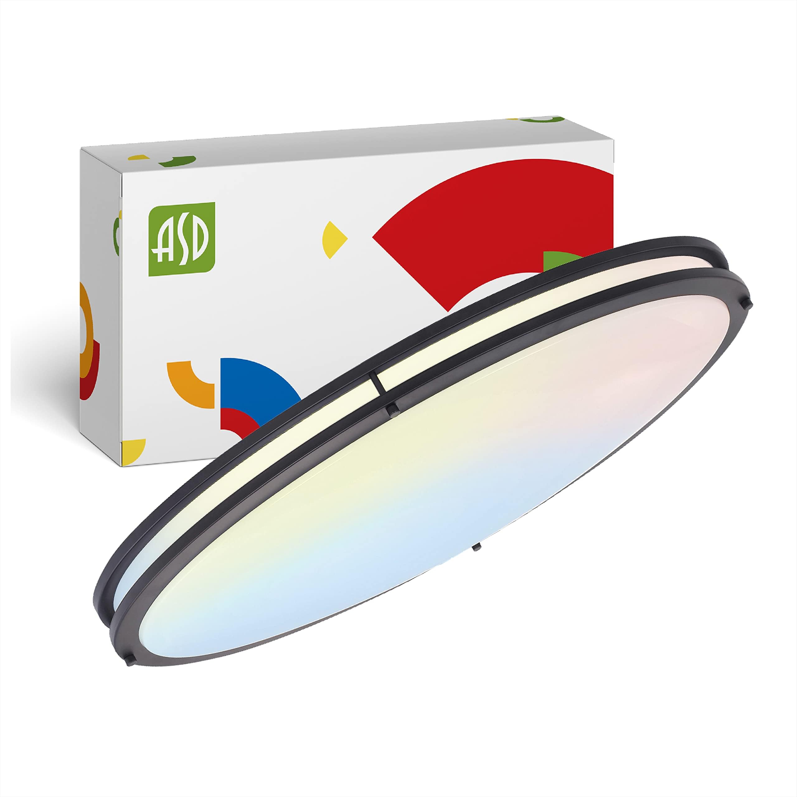 Amazon.com: LB72132 35W LED Ceiling Light Fixture Oval, 32in Flush ...