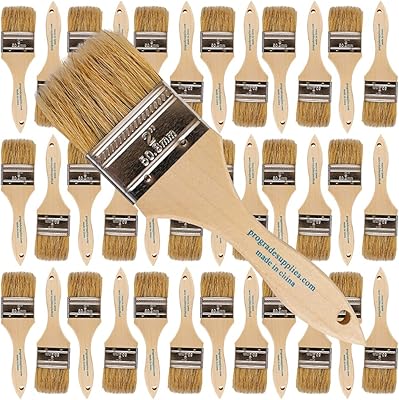 Pro Grade - Chip Paint Brushes - 36 Ea 2 Inch Chip Paint Brush Light Brown