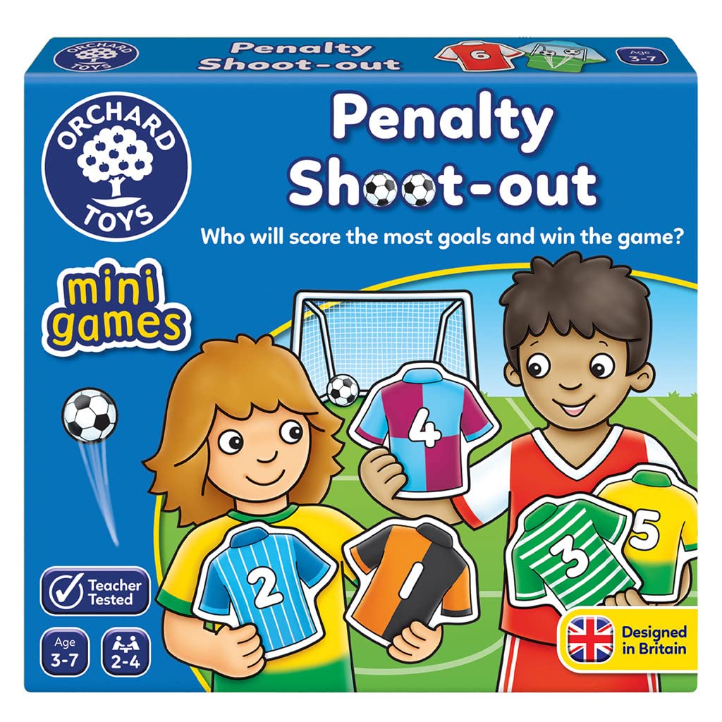 - Orchard Toys Penalty Shoot Out - Fun Football Matching Number and Counting Game - Indoor and Outdoor Sports Activity - Perfect for Football Fans, Kids 3-7 Years