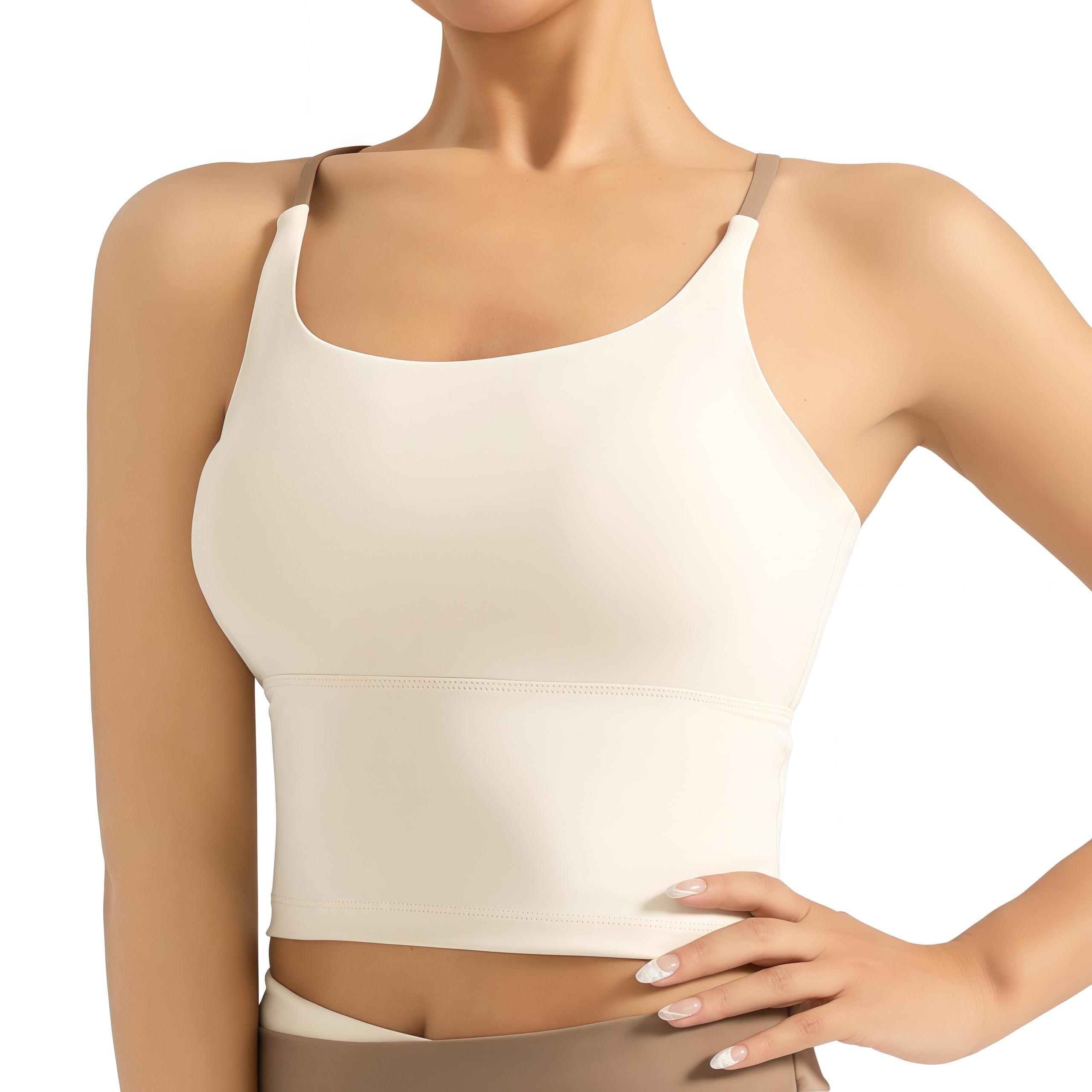 Mujer Camiseta de Tirantes Deportiva, Camiseta Básica sin Mangas, Transpirable y Ligera para Gimnasia Yoga Camiseta de Tirantes Corta Informal con Tirantes Finos