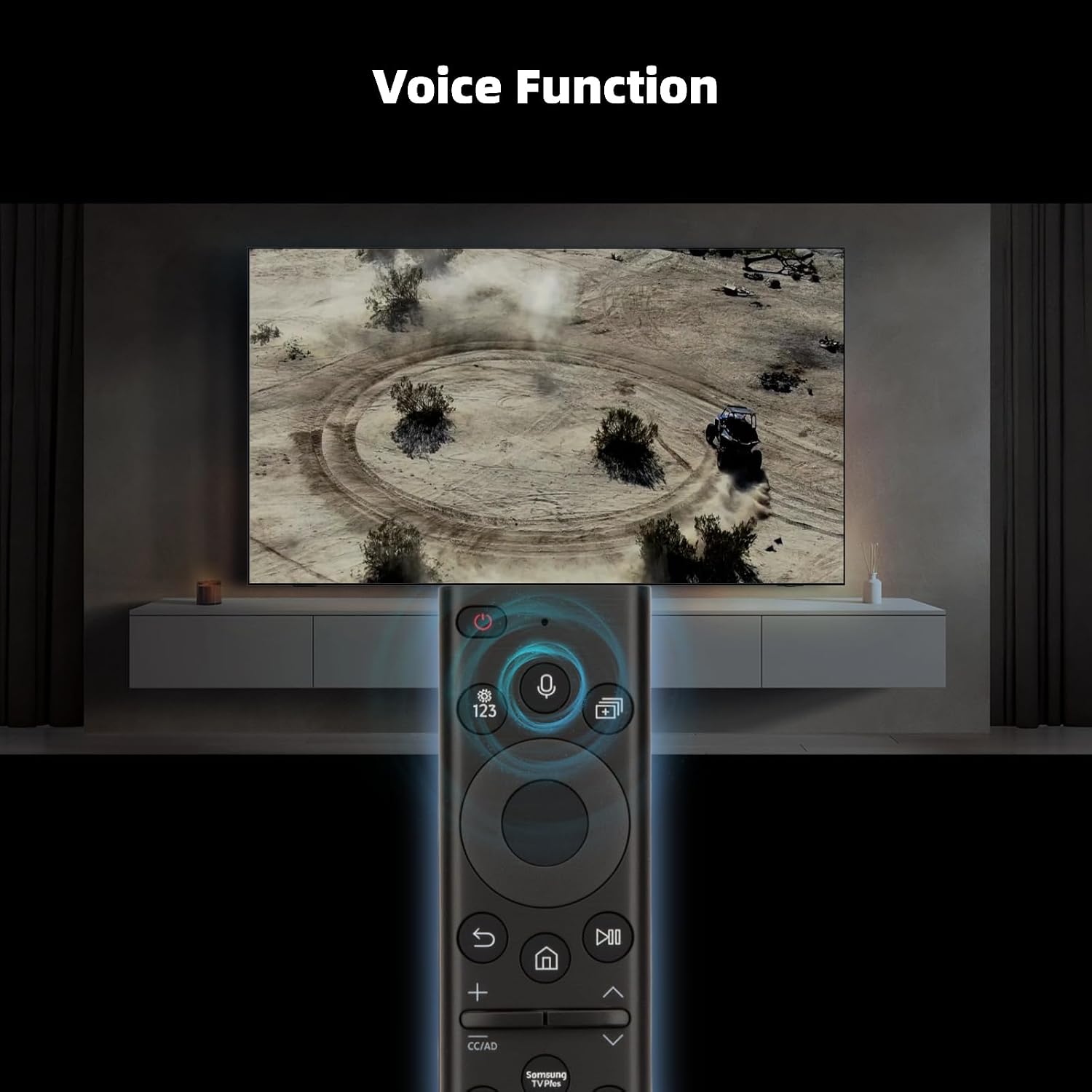ORQRQO Replacement Remote Control for All Samsung Smart TVs 2019-2026 with Voice Control. 2-Year Warranty. No Solarcell