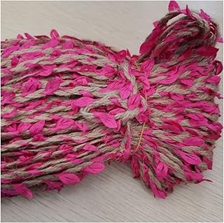 Cuerda De Yute Cuerda de Hojas de 5 Metros Hessan Hessian Twine Cuerda Cuerda Cáñamo for Hecho a Mano Bricolaje Artesanía Vintage casa Boda Fiesta decoración Cuerda (Color : 16-Hemp r Rose)