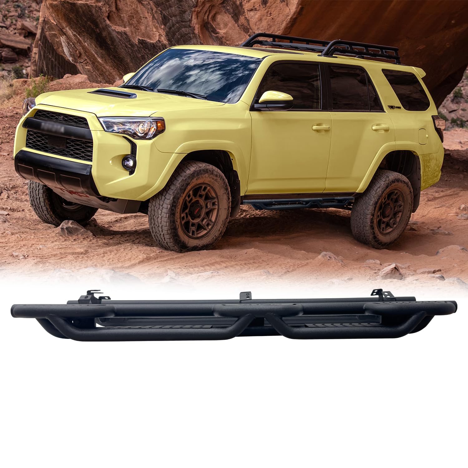 LUYWTE Steel Running Board (Black Texture)