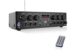 Pyle 6 Channel 750 Watt Audio Amplifier Receiver: Home Audio Sound & Power