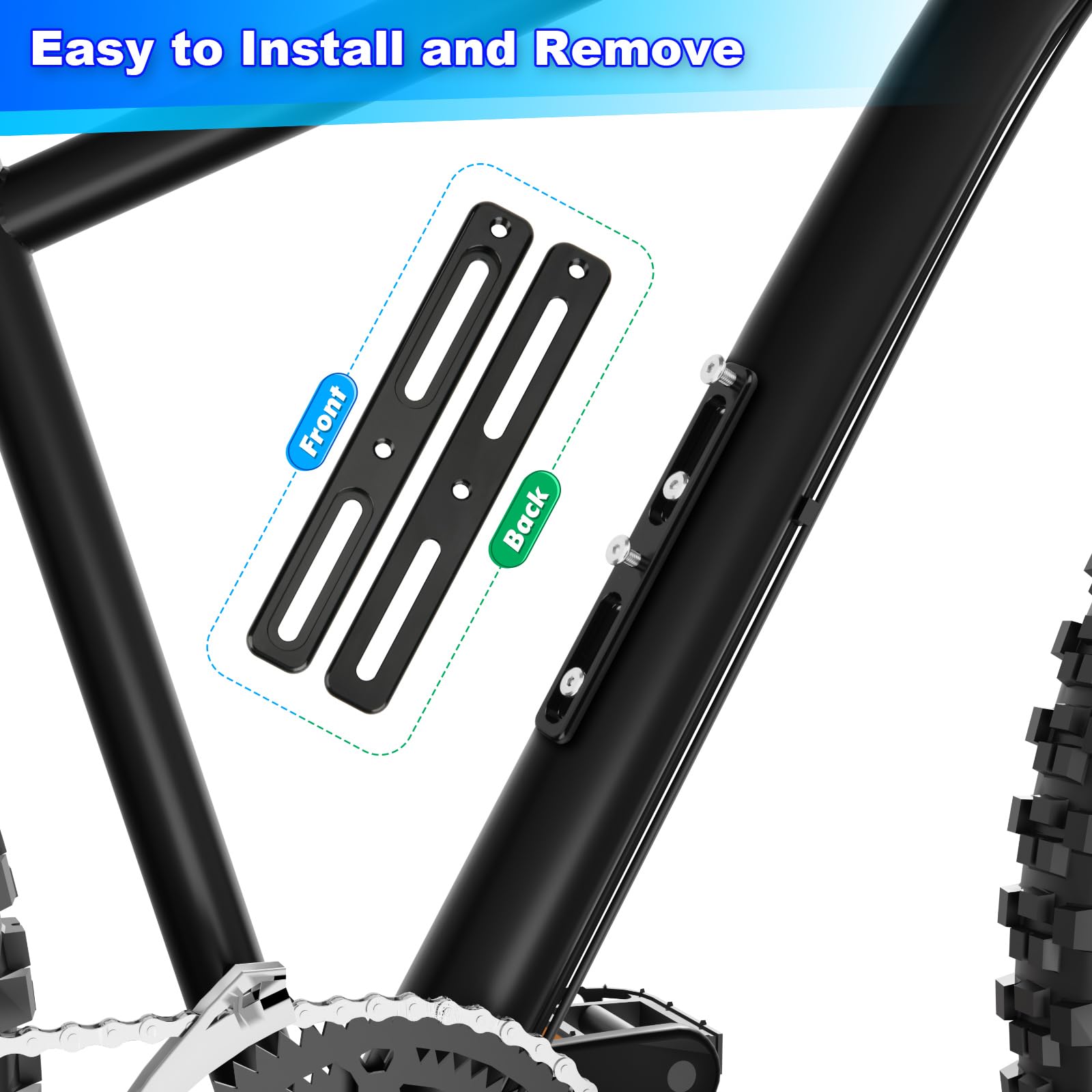 Cosmos 2 Stück Fahrrad-Wasserflaschenhalter-Adapter, verstellbare Fahrrad-Flaschenhalterungen, 2 Schlitze, Fahrrad-Wasserflaschenhalter, Montagebasis für Mountainbike, Rennrad (schwarz)