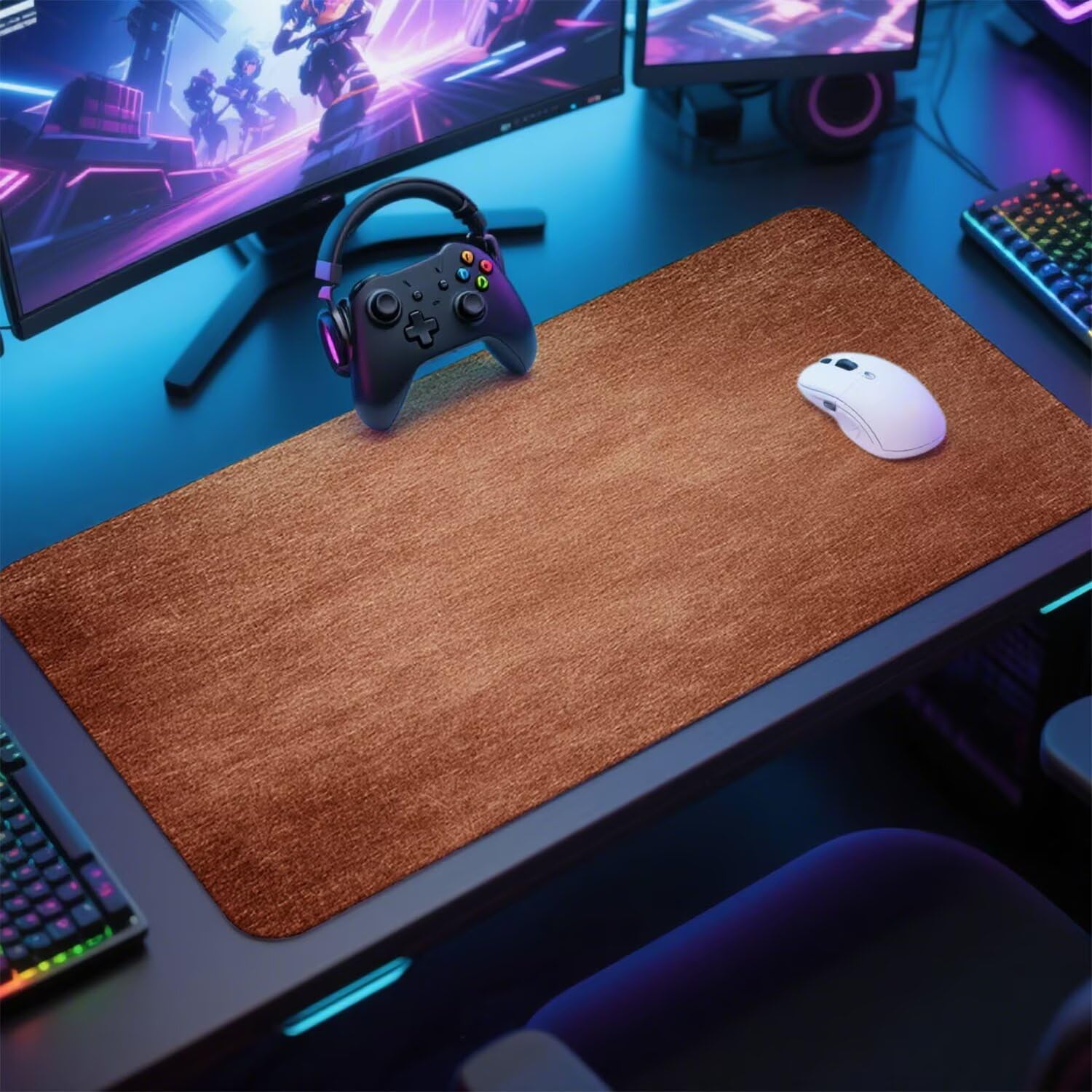 Podkładka pod mysz rdza podkładka pod mysz biurowa XXL do gier 1200 x 600 x 3 mm podkładka pod mysz abstrakcyjna duża podkładka pod mysz dla graczy akcesoria PC antypoślizgowe i wodoodporne, do