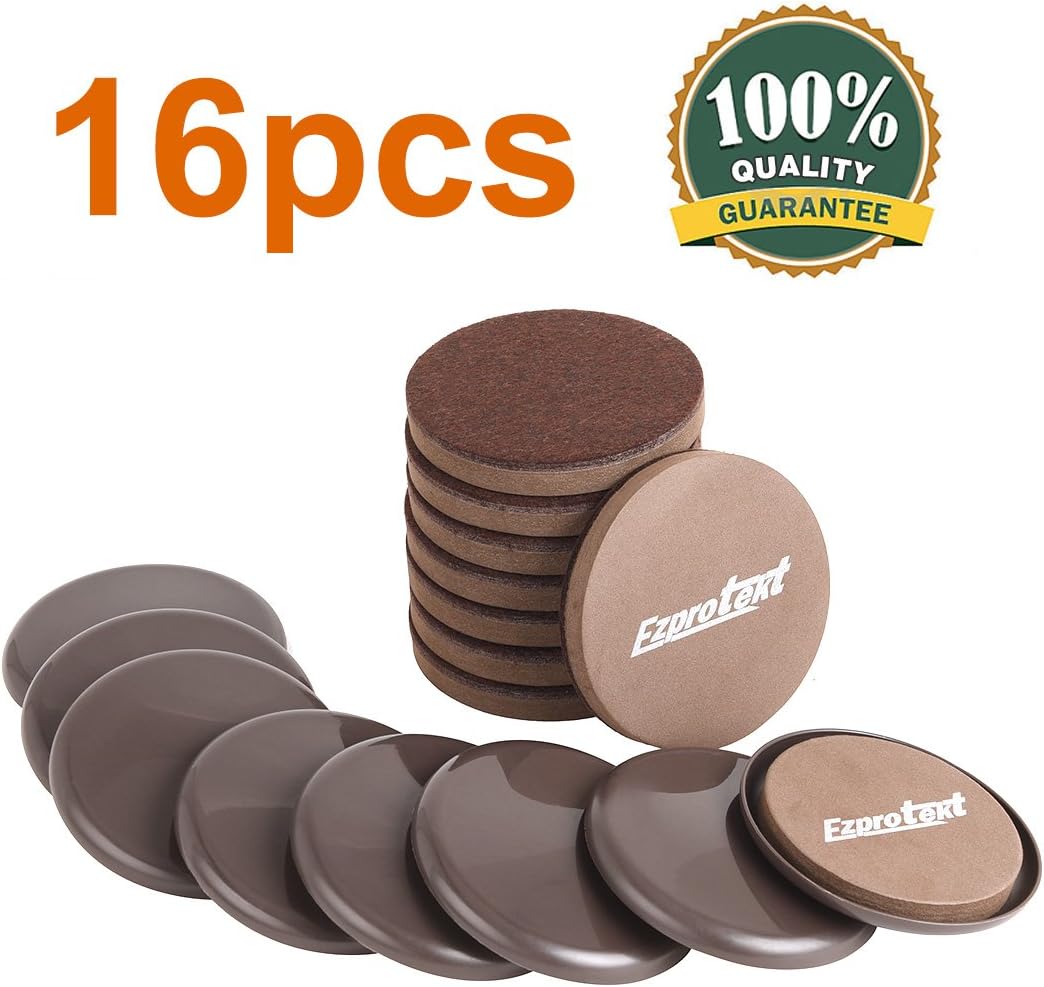 8PCS Furniture Sliders 3.5 Inch Plastic Sliders & 8PCS 3.5