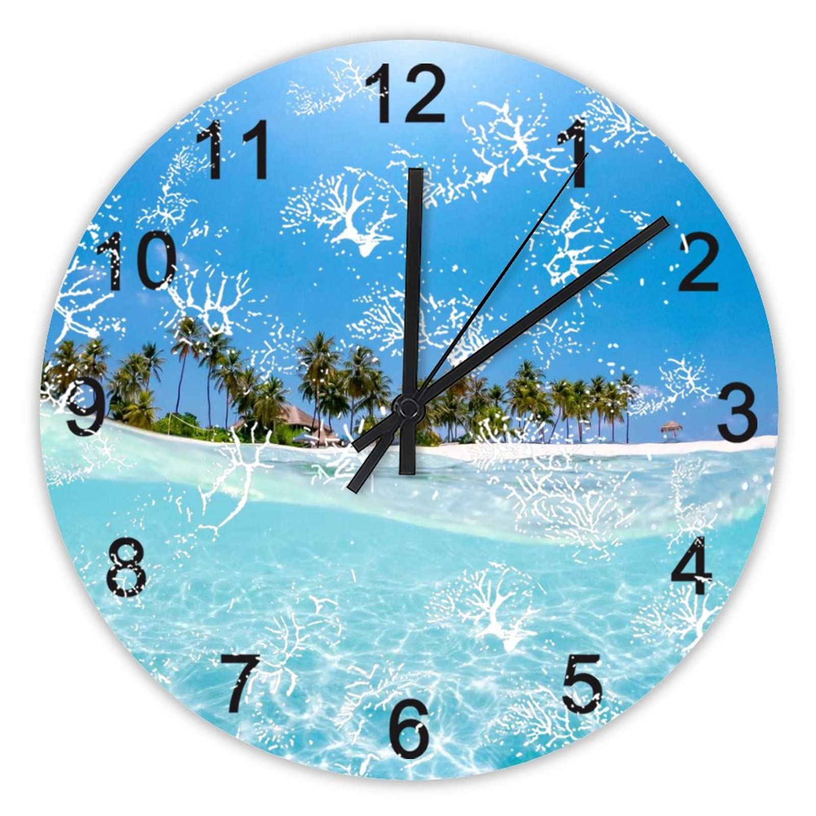 Horloge murale silencieuse 40,6 cm décoration pour la maison