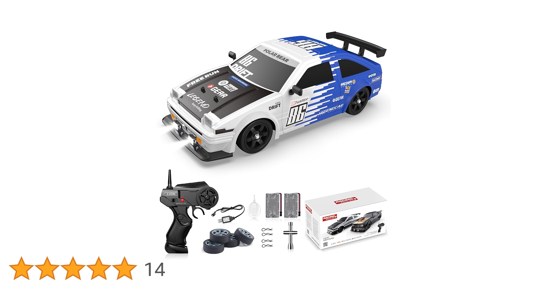1:16スケール4WDリモートコントロールカー、LEDリモートコントロールカー Amazon.co.jp: RCドリフトカーリモートコントロールカー 2.4ghz