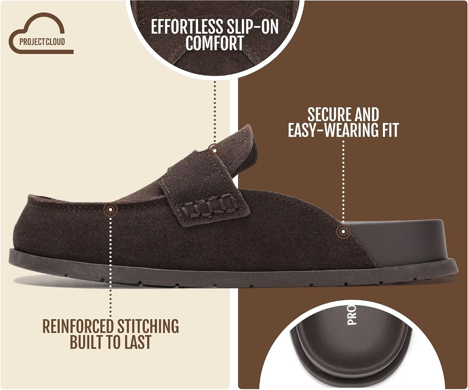  100% Genuine Leather Slip-On Womens Clogs Mules for Women thumbnail