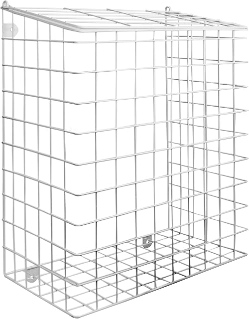 Letterbox Cage with Fixings | Mail Catcher Cage | Iron Basket Post Catcher | Door Letter Guard | Outdoor & Indoor Holder for Letters | M&W